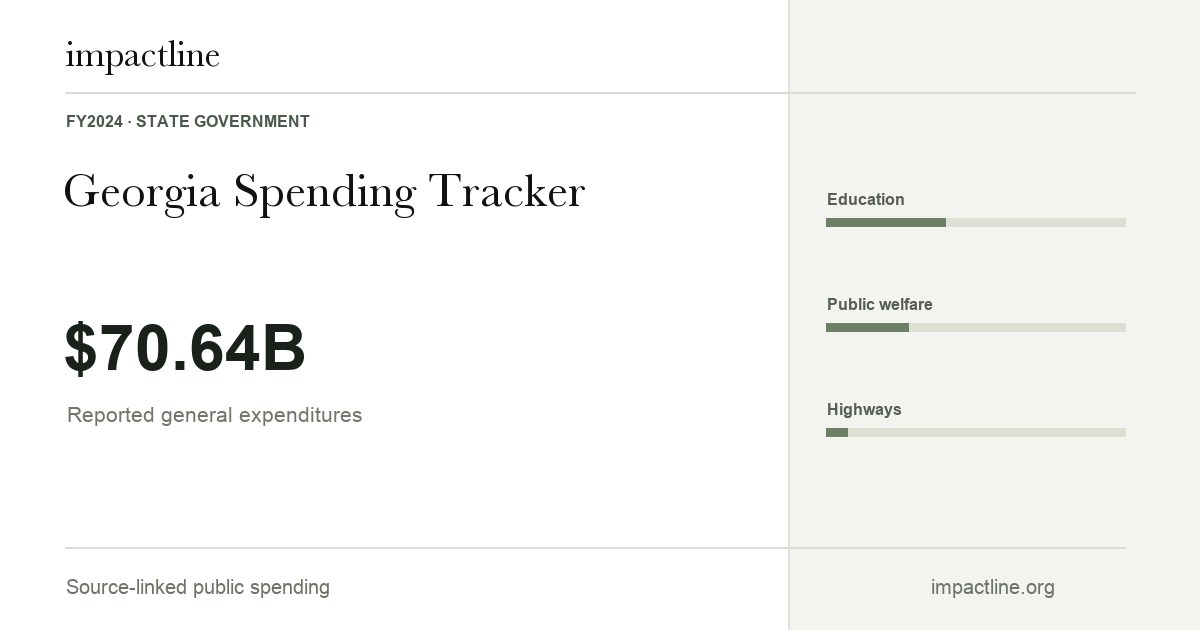 Georgia spending share card