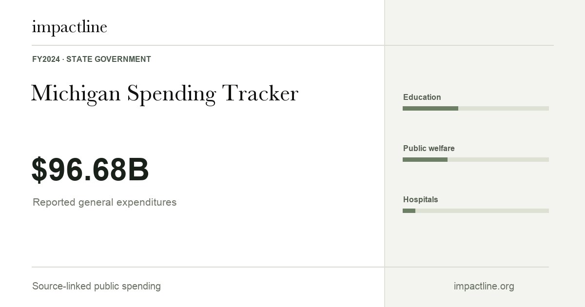 Michigan spending share card