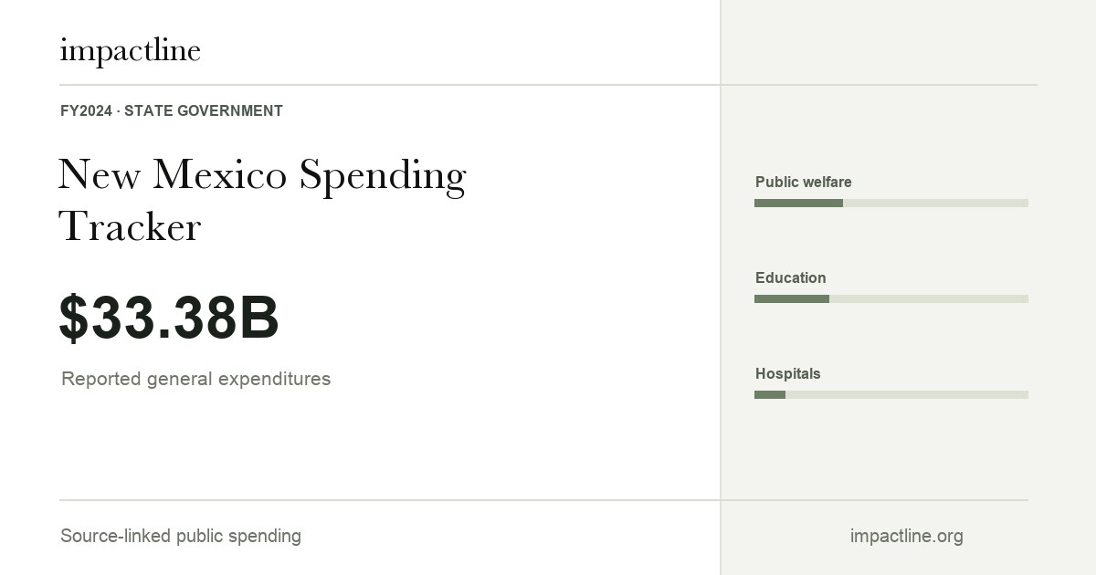 New Mexico spending share card